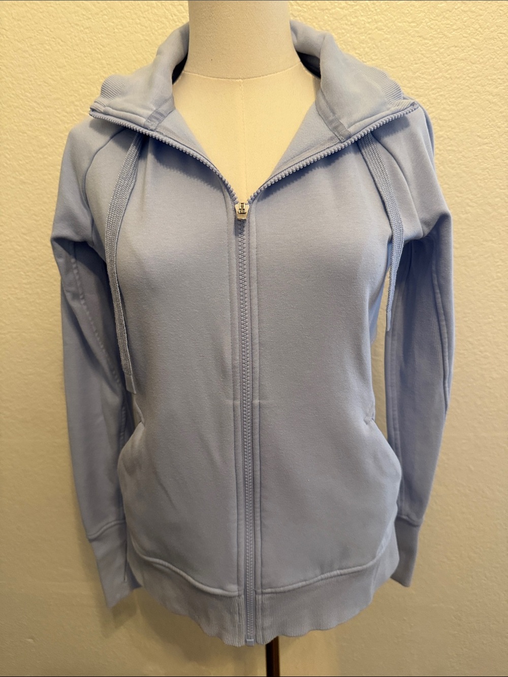 Athleta Powder Blue Full-Zip Triumph Hoodie